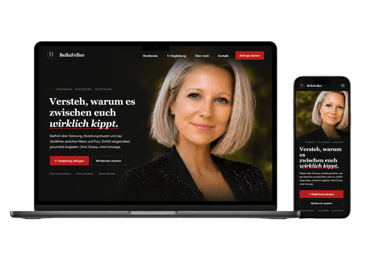 Website-Projekt von Schurz Marketing auf Laptop und Smartphone
